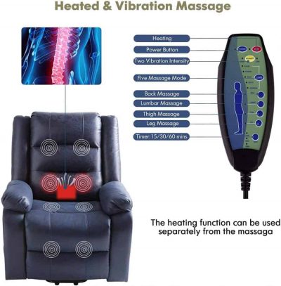 oneinmil Electric Power Lift Recliner Chair heat and massage