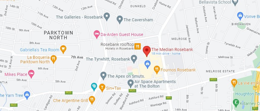 map-The Median Rosebank